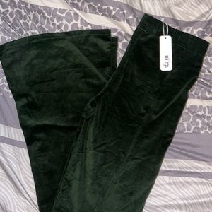 Velvet glam flare pants